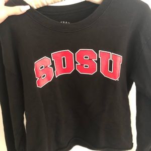 sdsu cropped sweater
